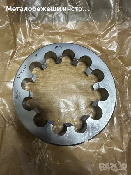 Плашка М100х1,5, снимка 1