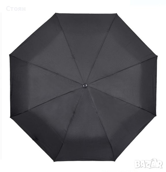 Чадър за дъжд Автоматичен черен 42 см, снимка 1