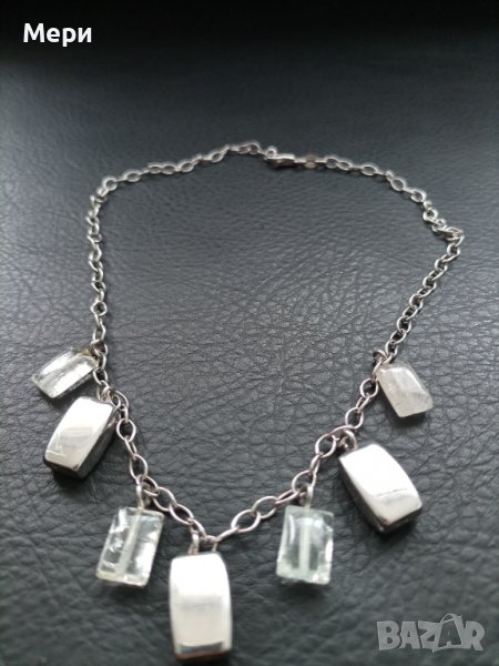 Красиво италианско сребърно колие,38 см., снимка 1