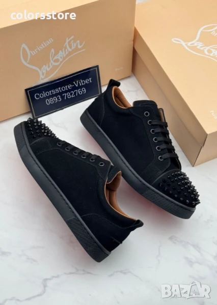 Мъжки обувки Cristian Labrotin черен велур/BR171s, снимка 1