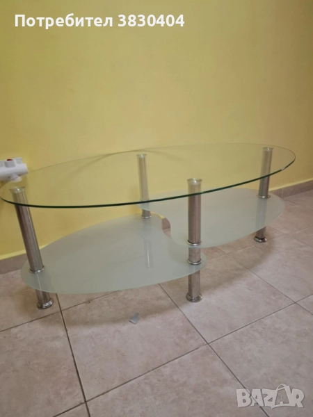 Нова стъклена холна маса , снимка 1