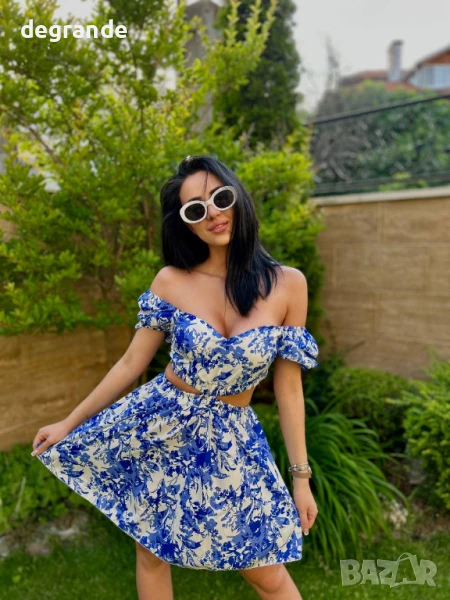 Синя рокля с прекрасно бюстие, снимка 1