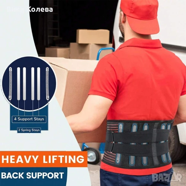 Магнитен лумбален колан за гръб, снимка 1