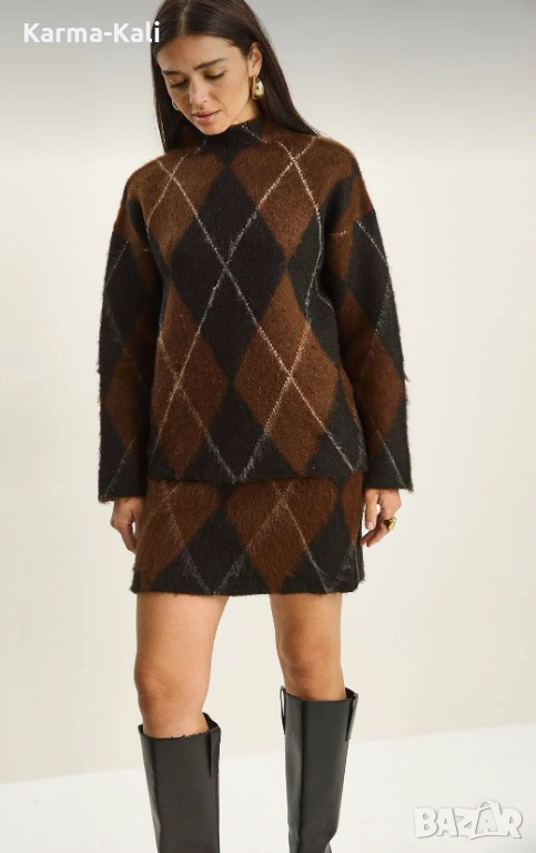 нов плетен к-т пола и пуловер , снимка 1