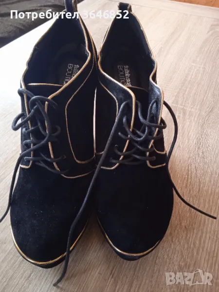 Велурени обувки за есен-пролет,N 40, снимка 1