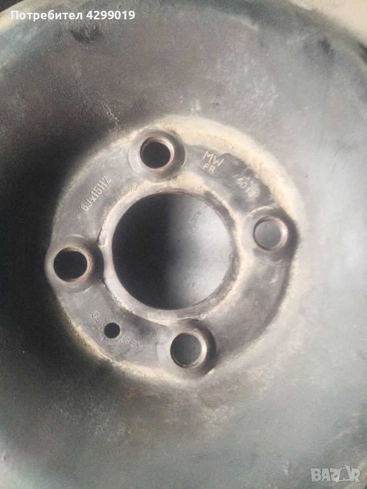 Продавам железни джанти 15-ки! 4х100, снимка 1