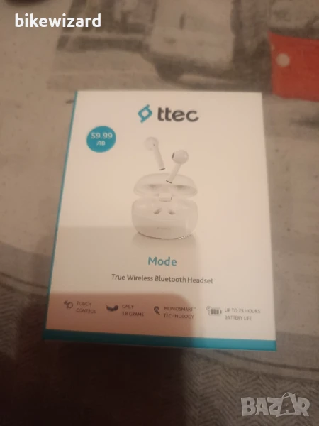 Bluetooth слушалки ttec Mode, TWS НОВИ, снимка 1
