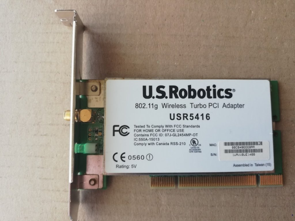 U.S.Robotics USR5416 802.11g Wireless Turbo PCI Adapter в Мрежови адаптери  в гр. София - ID38776057 — Bazar.bg