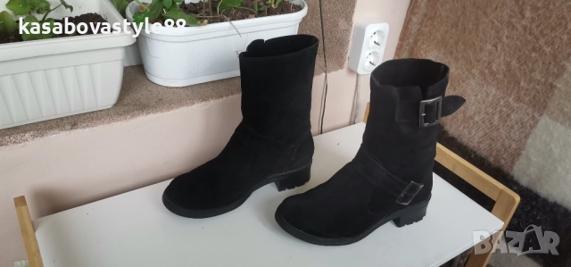 Ботуши от естествен велур 40 н. , снимка 4 - Дамски ботуши - 51982226