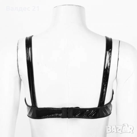 Еротичен латексов сутиен в стил BDSM, снимка 4 - Бельо - 34086530