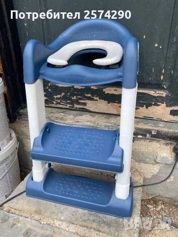 Детска тоалетна седалка със стълба