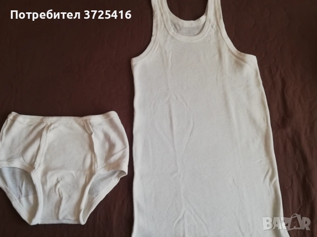 Мъжко бельо, ново- комплект слип и потник, размер М, по 6,00 лв комплект