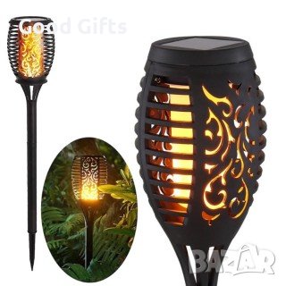 Градинска соларна лампа Огнен факел, снимка 4 - Соларни лампи - 39305282