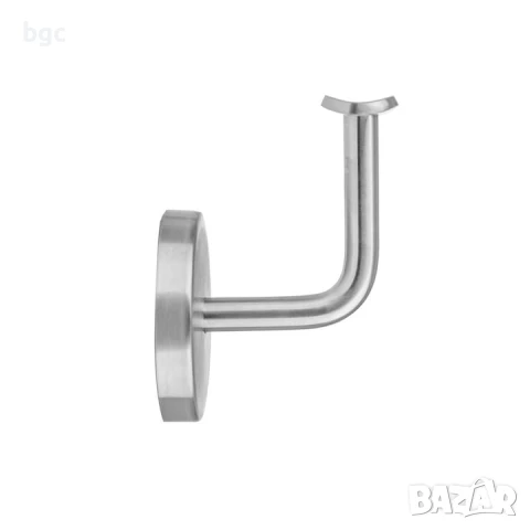 Подпора за парапет от неръждаема стомана с капак за стенен монтаж за тръба 40x40 mm, сатенирано пок, снимка 3 - Други инструменти - 50470908