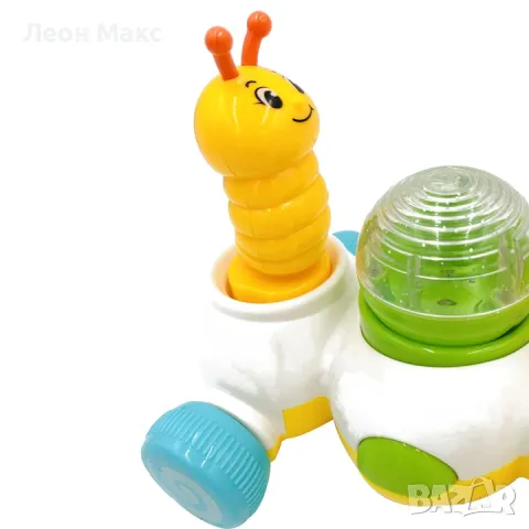Детска играчка гъсеница за дърпане бебешка музикална , снимка 5 - Музикални играчки - 48433183