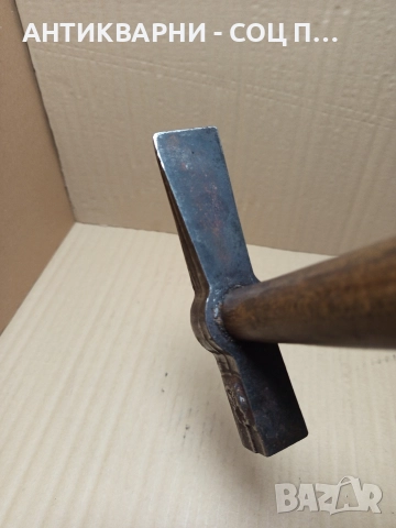 Соц Стар Каменоделски Инструмент Чук 0.700кг., снимка 5 - Антикварни и старинни предмети - 52665736