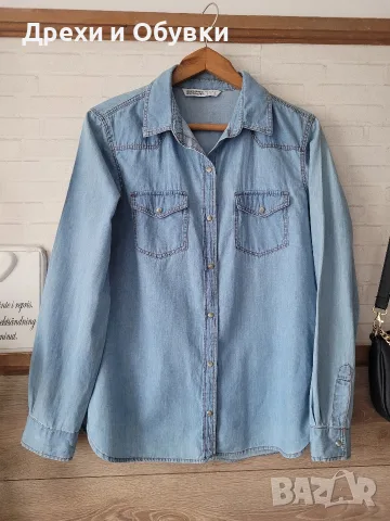 Дънкова риза Zara, снимка 7 - Ризи - 56429898