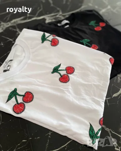 Памучни дамски тениски , снимка 2 - Тениски - 50197994