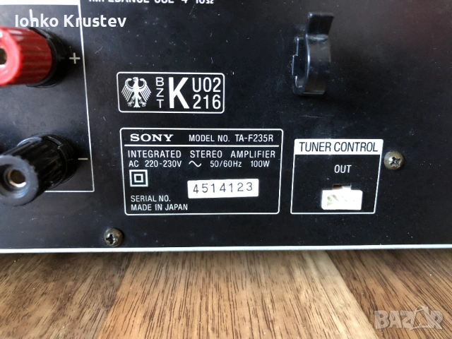 Sony TA-F235R, снимка 4 - Ресийвъри, усилватели, смесителни пултове - 54099413