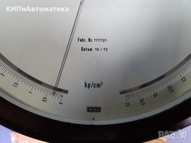 образцов манометър WIKA NG 250 model 342.11 25Bar, снимка 5 - Резервни части за машини - 42131883