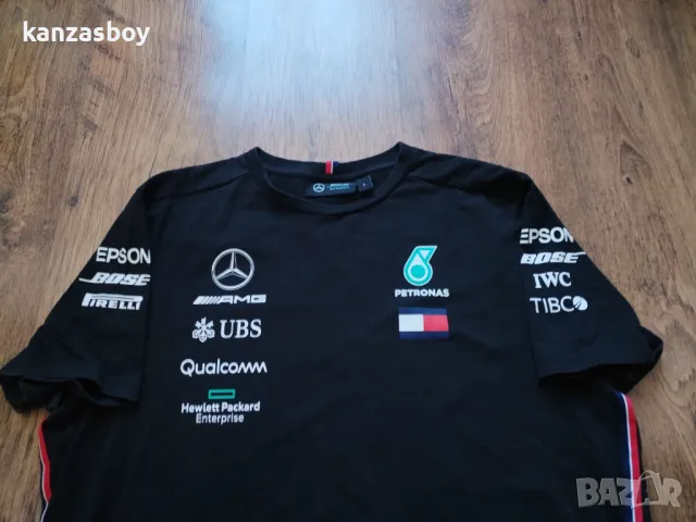 Mercedes AMG Petronas F1 2023 Men's Team - мъжка колекционерска тениска КАТО НОВА L, снимка 3 - Тениски - 49883891