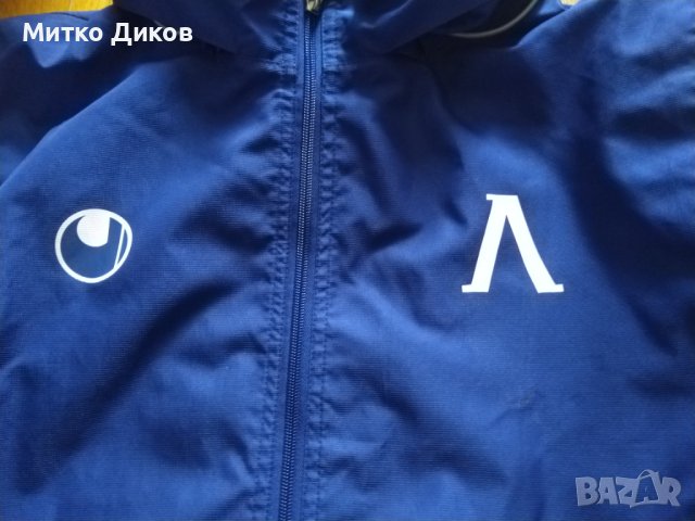 Горнище на Левски марково на  Uhlsport с качулка размер ХЛ, снимка 5 - Футбол - 44148387