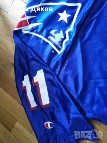 Drew Bledsoe #11 New England Patriot NFL Champion маркова тениска американски футбол размер 48 или Л, снимка 4 - Други спортове - 47522054