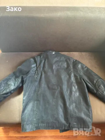 Черно рокерско яке - естествен велур MUCH MORE, снимка 2 - Якета - 49962372