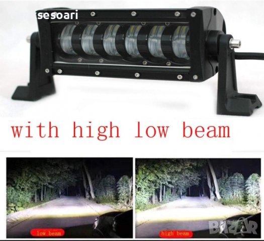 9D 27 СМ 120W Off-Road LED BAR с лупи Hi/Lo Къси и Дълги Светлини, снимка 3 - Аксесоари и консумативи - 44397243