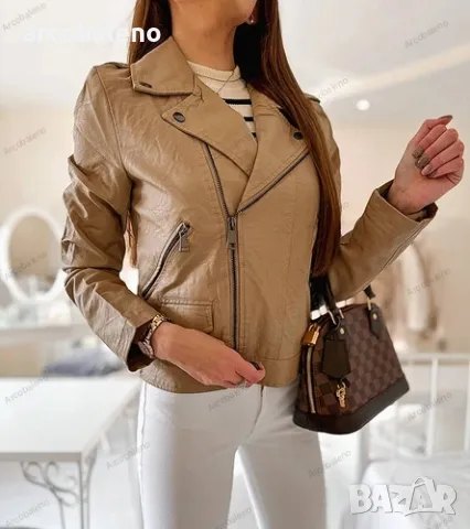 Ликвидация! Дамско мотоциклетско яке Tricia от еко кожа, 6цвята , снимка 12 - Якета - 48981611