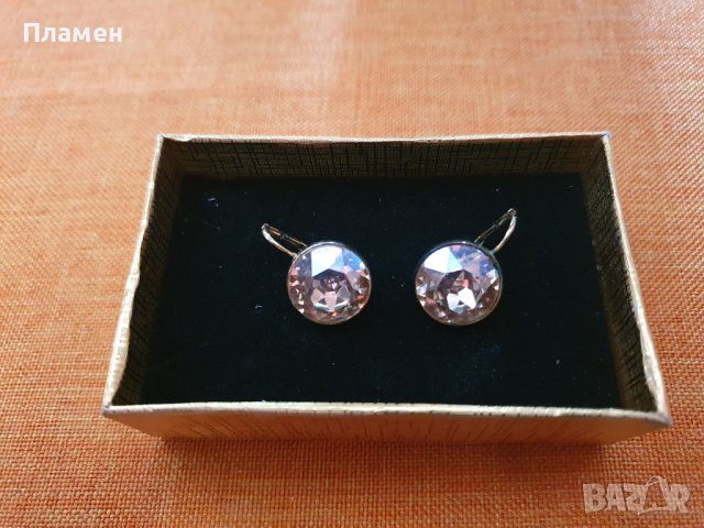 Обеци Swarowski, снимка 3 - Обеци - 44208958