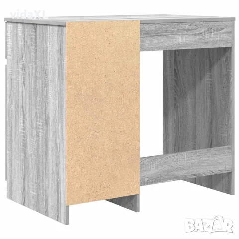 vidaXL Бюро, сив сонома, 86x49x76 см, инженерно дърво, снимка 8 - Бюра - 56148378