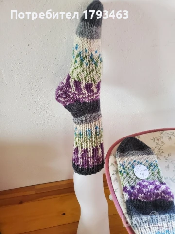 Ръчно плетени дамски/ мъжки/ чорапи' размер 38