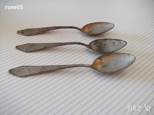 Лот от 3 бр. лъжици стари, снимка 7 - Прибори за хранене, готвене и сервиране - 51955308