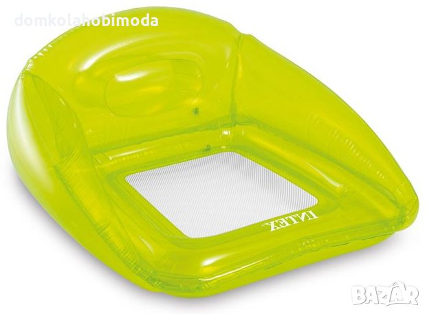 Надуваема седалка с облегалка с мрежесто дъно Intex.1,04х1,02м, снимка 4 - Надуваеми играчки - 40505580