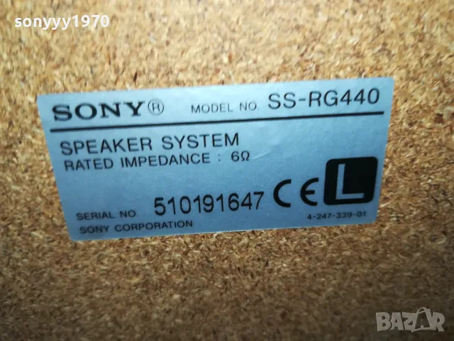 SONY SS-RG440 X2 ТОНКОЛОНИ-ВНОС SWISS 1904251905LNWC, снимка 9 - Тонколони - 49962338