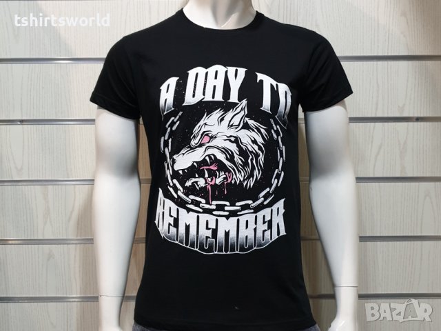 Нова мъжка тениска с дигитален печат Вълк - A Day To Remember, Серия вълци, снимка 5 - Тениски - 36599092
