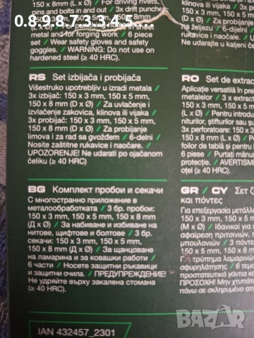 секачи и пробои на Parkside , снимка 7 - Други инструменти - 52719552