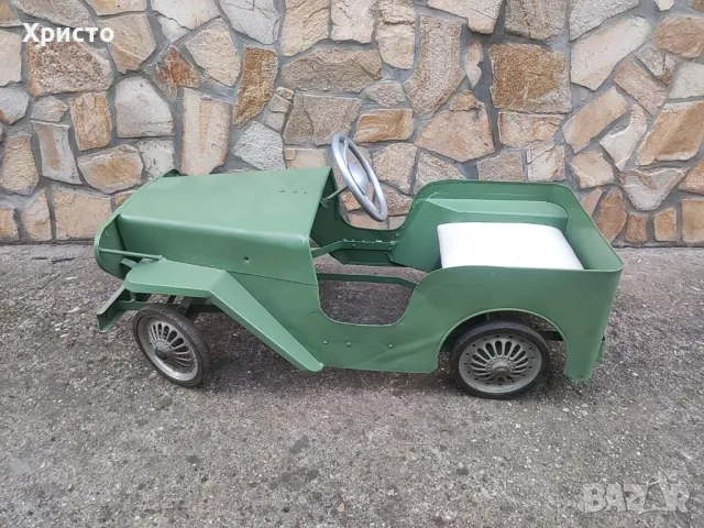 Ретро детска метална кола, снимка 2 - Колекции - 47824900
