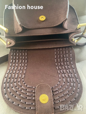 Chloe кафява дамска чанта, снимка 5 - Чанти - 53104274