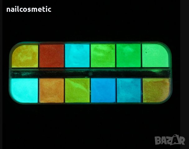 Фосфоресцираща пудра за маникюр, снимка 3 - Декоративна козметика - 19218985