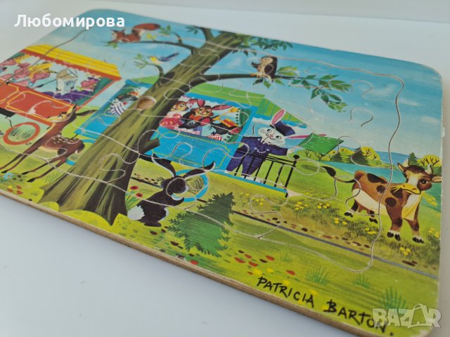 Ретро пъзели на Patricia Bartоn/ дървени, снимка 5 - Колекции - 39535412