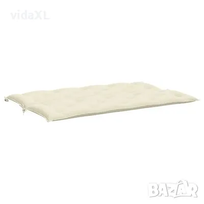 vidaXL Възглавница за градинска пейка кремава 150x(50+50)x7 см оксфорд(SKU:315018), снимка 3 - Градински мебели, декорация  - 48451988