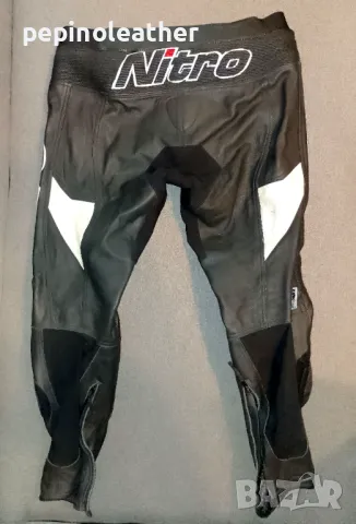 NITRO by Knox - Английски кожен мото панталон с протектори, номер 60, снимка 3 - Панталони - 49817920