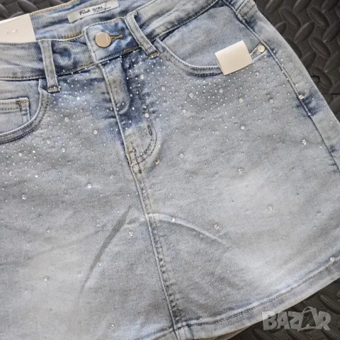 пола панталон деним , снимка 3 - Къси панталони и бермуди - 50401332