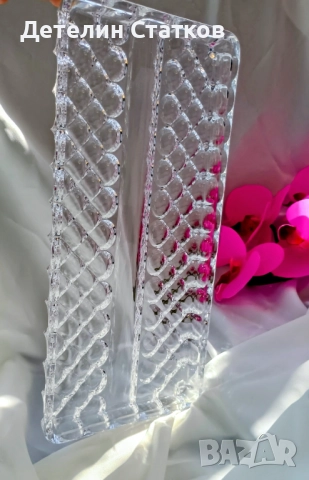 Стъклен поднос, снимка 6 - Чинии - 51749010