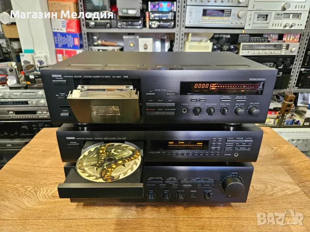 Hi-Fi Система Yamaha Natural Sound (3 Компонента) – Отлично състояние, с Оригинално Дистанционно!