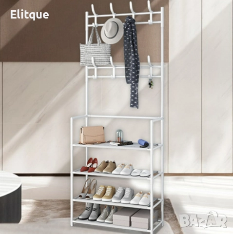 Многофункционална стойка за обувки, чанти и закачалка за връхни дрехи и др. Широчина: 62см; Височна:, снимка 12 - Други стоки за дома - 52862462