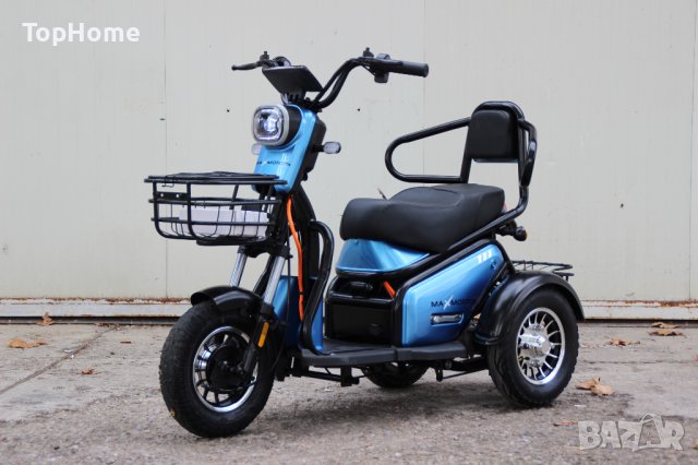  Двуместна Електрическа Триколка PUDDING 1500W, снимка 2 - Мотоциклети и мототехника - 42041292