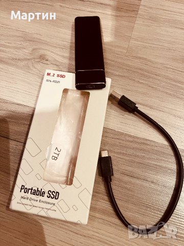 Външен хард диск 2TB (черен, снимка 2 - Твърди дискове - 39389164